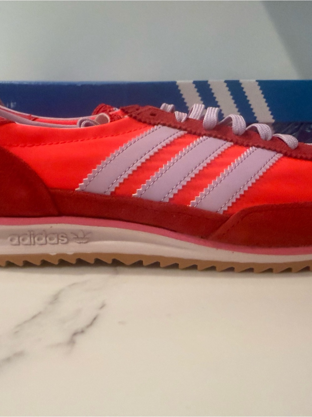 New adidas Women’s Red Sneakers size 9 - Picture 6 of 10